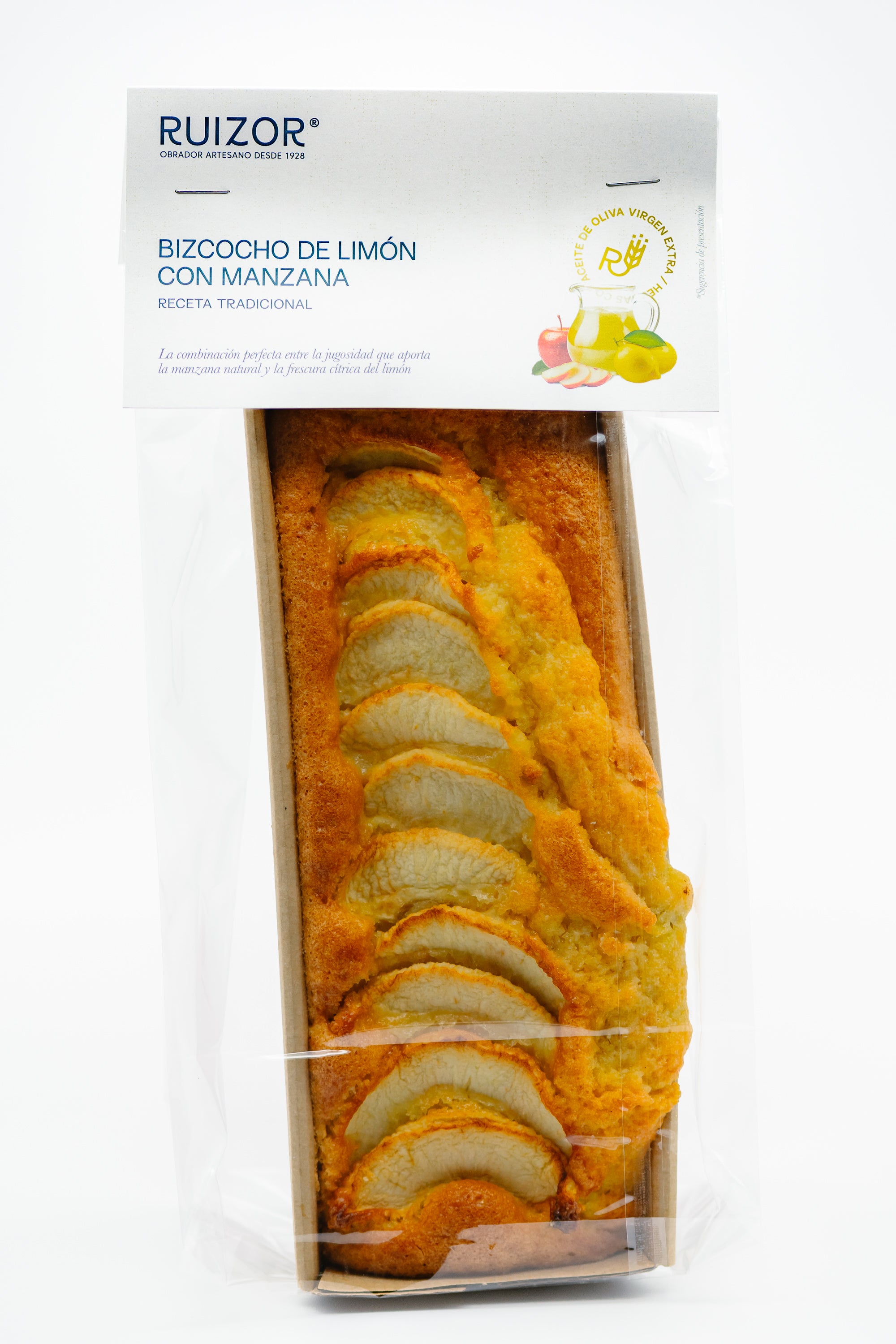 BIZCOCHO DE LIMÓN CON MANZANA