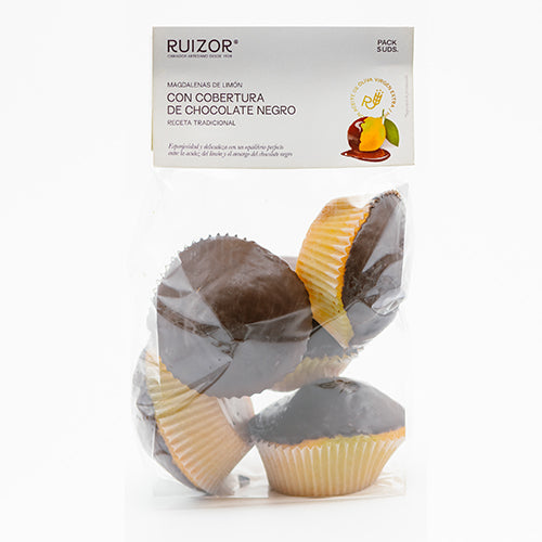 MAGDALENAS COBERTURA CHOCOLATE NEGRO
