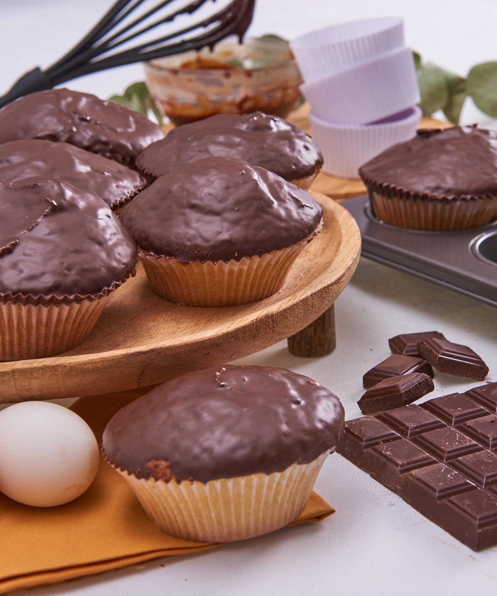 MAGDALENAS COBERTURA CHOCOLATE NEGRO